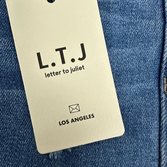 Letter To Juliet Womens Distressed Medium Wash High Waisted Jeans Size 24 - Picture 6 of 9